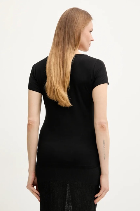 Liu Jo t-shirt damski kolor czarny VA5156.JS360 - zdjęcie produktu nr 1