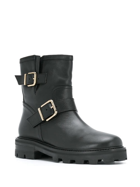 Jimmy Choo Youth buckle biker boots - Black - zdjęcie produktu nr 2
