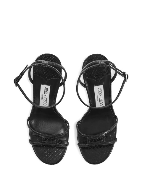 Jimmy Choo 100mm leather sandals - Black - zdjęcie produktu nr 2