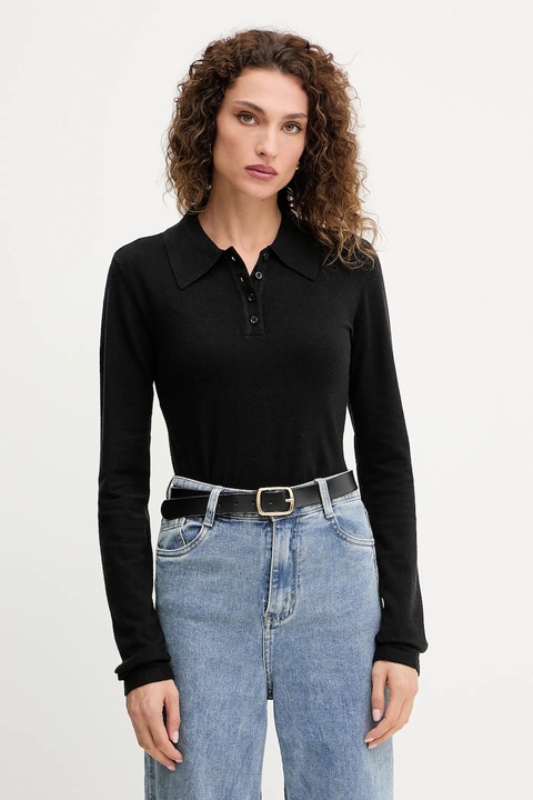 Silvian Heach sweter BUCERS damski kolor czarny lekki GPA25555PO - zdjęcie produktu nr 1