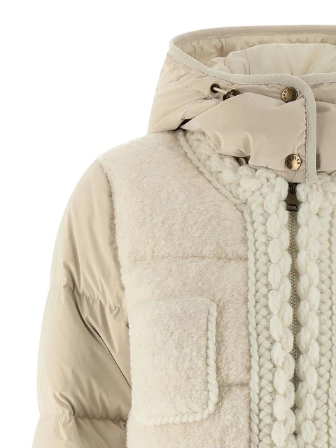 Moncler padded quilted down jacket - Neutrals - zdjęcie produktu nr 2