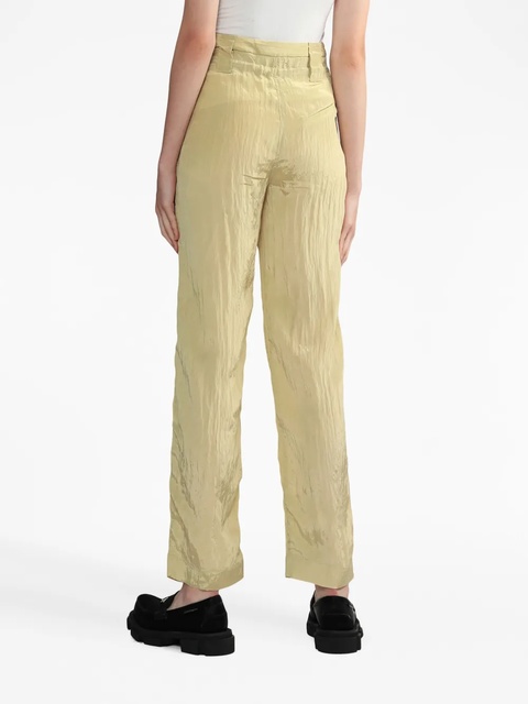 GANNI Shiny Tech drawstring straight-leg trousers - Neutrals - zdjęcie produktu nr 2