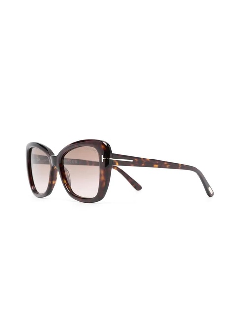 TOM FORD Eyewear tortoiseshell-effect sunglasses - Brown - zdjęcie produktu nr 2