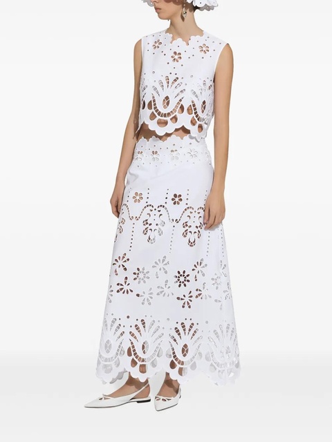 Dolce & Gabbana scallop cut-out skirt - White - zdjęcie produktu nr 2
