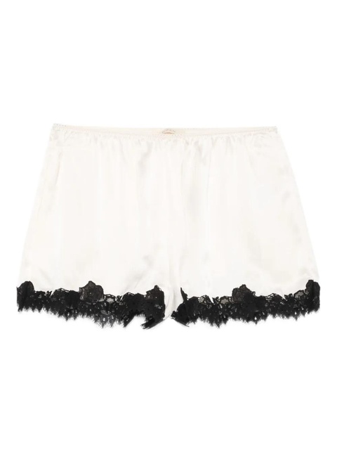 DÔEN Iona lace-trim shorts - White - zdjęcie produktu nr 1