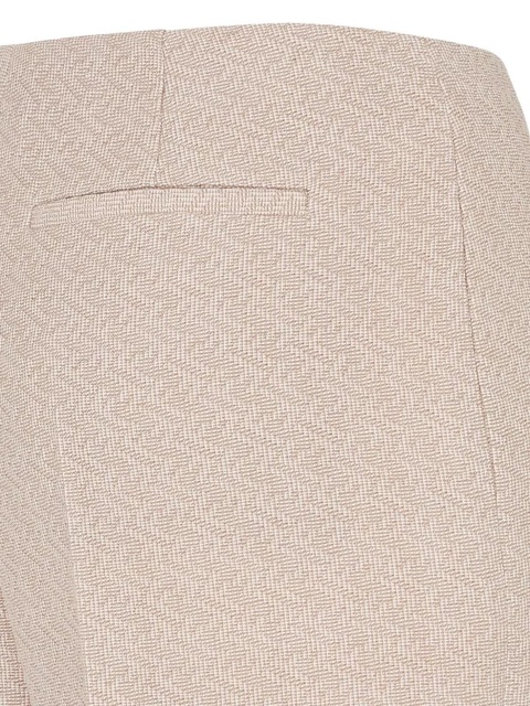 FENDI monogram-pattern wool trousers - Neutrals - zdjęcie produktu nr 1