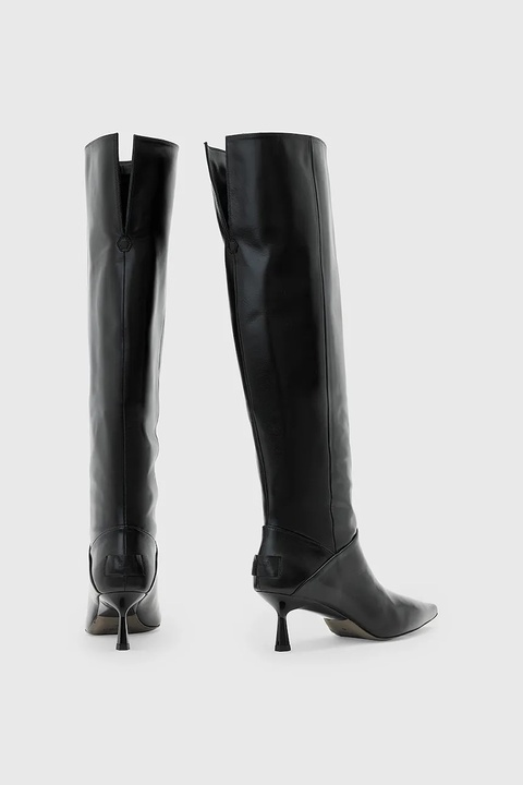 AllSaints kozaki ODYSSEY LOW BOOT damskie kolor czarny na szpilce W019FD - zdjęcie produktu nr 2