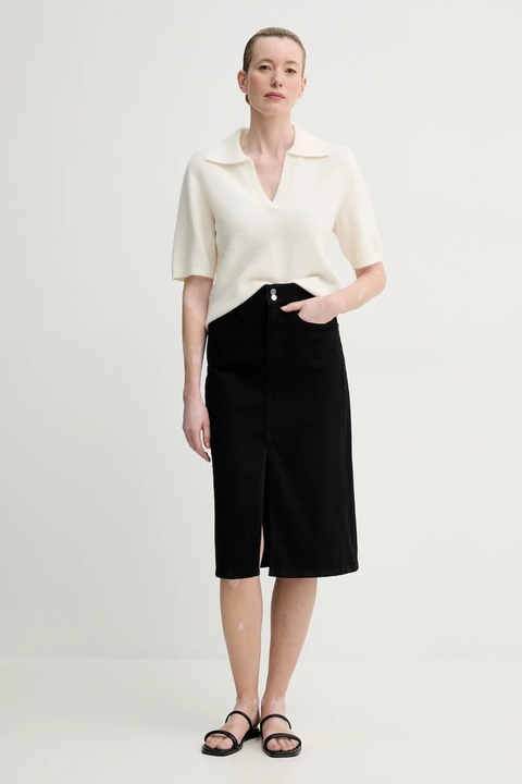 Filippa K spódnica kolor czarny midi prosta 31389 - zdjęcie produktu nr 2