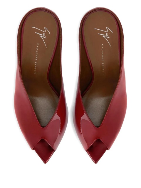 Giuseppe Zanotti 90mm Intriigo peep-toe stiletto sandals - Red - zdjęcie produktu nr 2