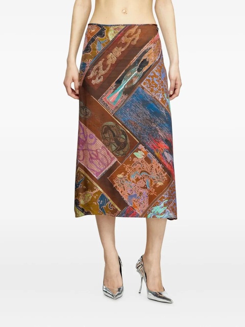 Diesel O-Rchid skirt - Brown - zdjęcie produktu nr 2