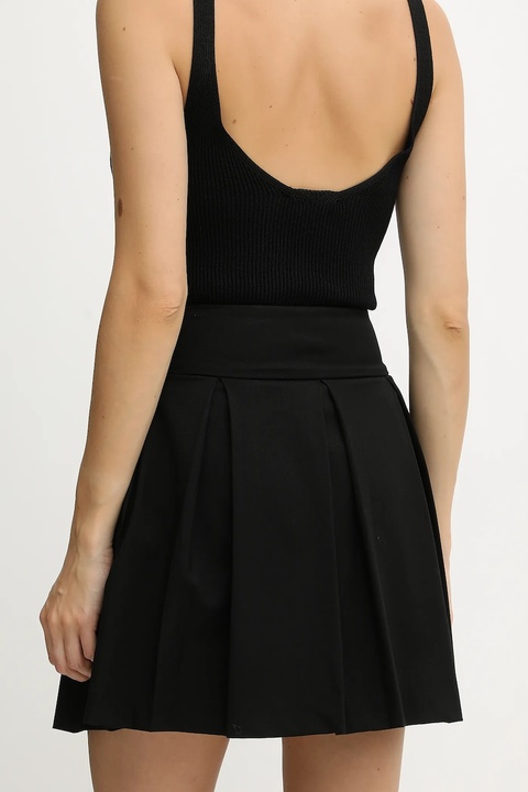 Morgan spódnica JOSH.F kolor czarny mini rozkloszowana JOSH.F - zdjęcie produktu nr 1