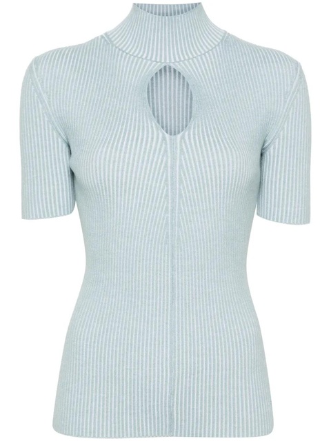 FENDI cut-out detail knitted top - Blue - zdjęcie produktu nr 1