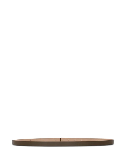 Victoria Beckham logo-buckle leather belt - Green - zdjęcie produktu nr 1