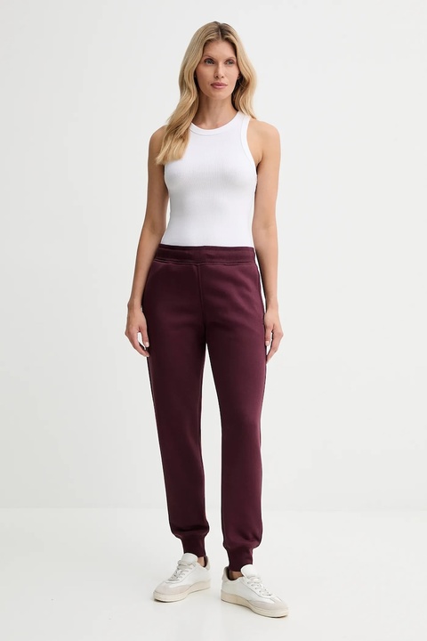 G-Star Raw spodnie dresowe kolor bordowy gładkie D21320-C235 - zdjęcie produktu nr 1