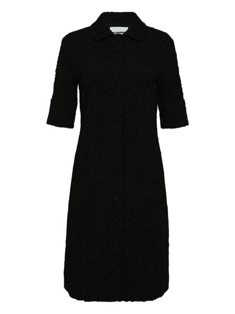 Jil Sander crew-neck midi dress - Black - zdjęcie produktu nr 1