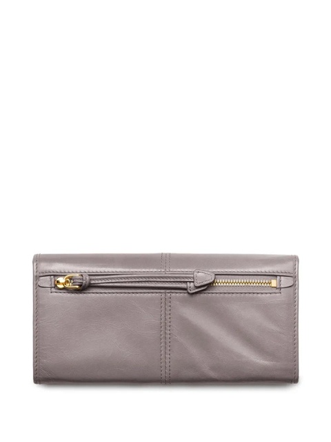 Prada large triangle-plaque wallet - Grey - zdjęcie produktu nr 2