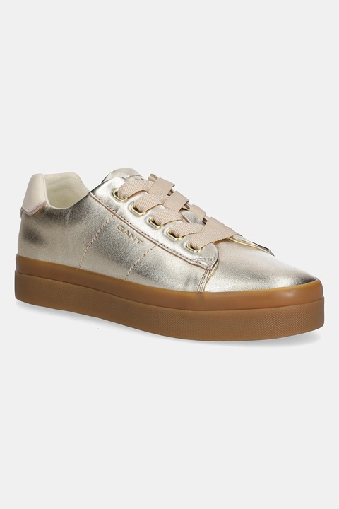 Gant sneakersy skórzane Avona damskie kolor złoty 31531990 - zdjęcie produktu nr 1