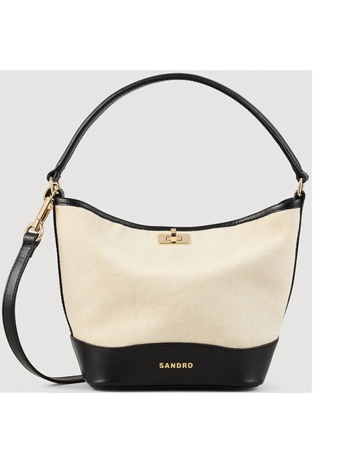 SANDRO mini Tangoso bucket bag - Neutrals - zdjęcie produktu nr 2
