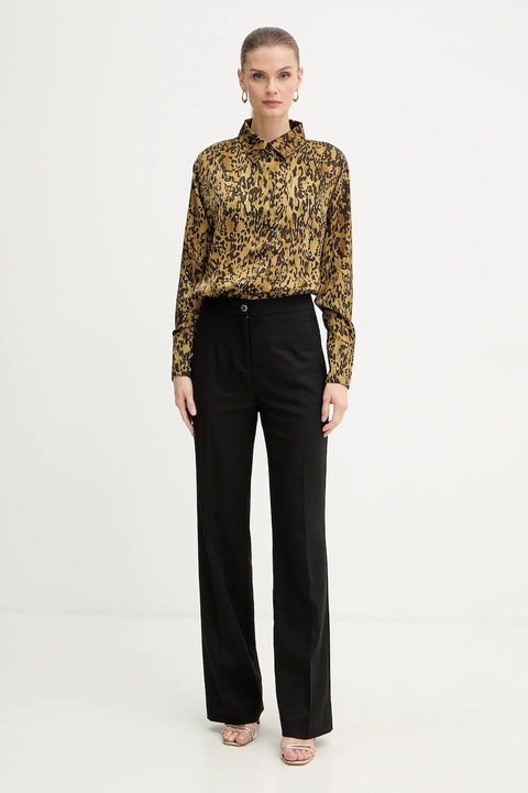 Morgan koszula damska kolor zielony relaxed z kołnierzykiem klasycznym COLY.F - zdjęcie produktu nr 2