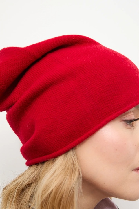Answear.LAB czapka wełniana kolor czerwony - zdjęcie produktu nr 1