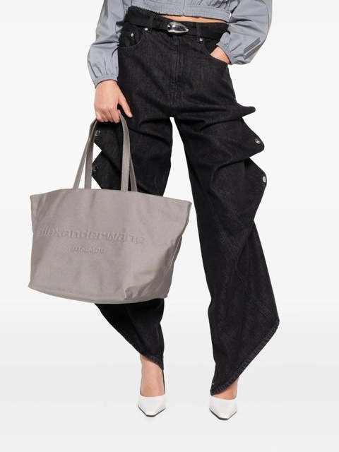 Alexander Wang embossed canvas nylon tote bag - Grey - zdjęcie produktu nr 1