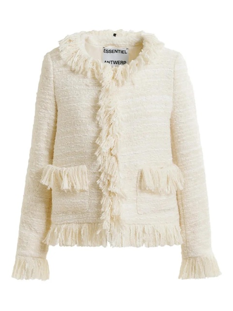 Essentiel Antwerp fringe tweed jacket - Neutrals - zdjęcie produktu nr 1