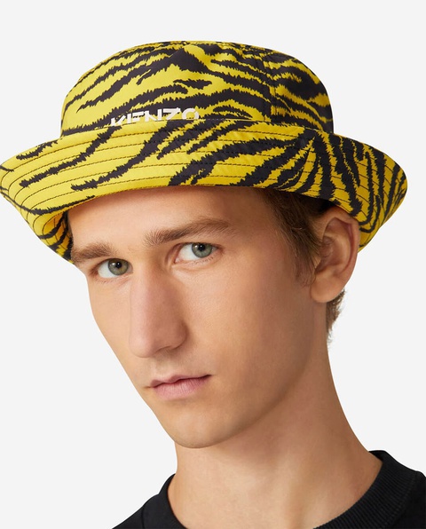 KENZO - Żółty kapelusz w zebrę - zdjęcie produktu nr 1