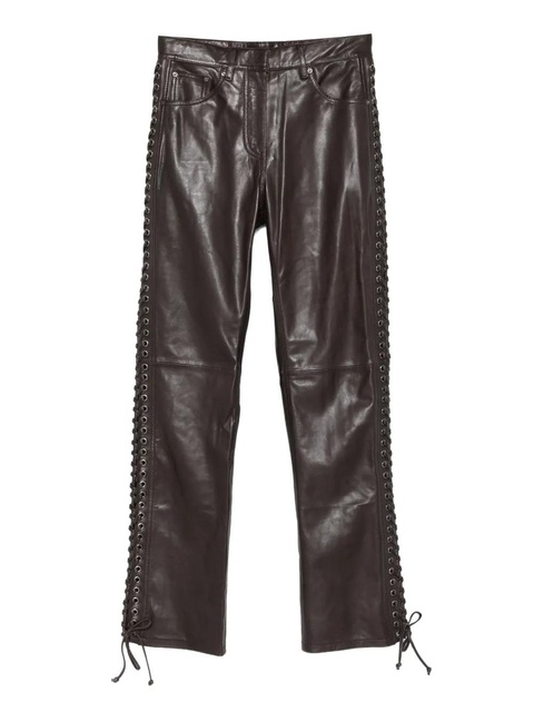 ROTATE BIRGER CHRISTENSEN eyelet-detail trousers - Brown - zdjęcie produktu nr 1