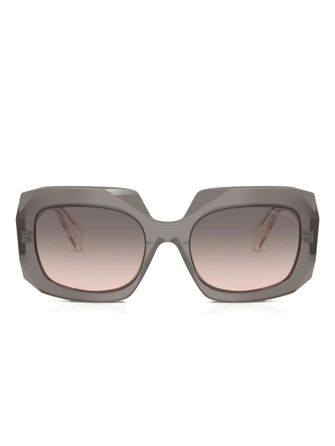 Prada Eyewear Symbole oversized-frame sunglasses - Grey - zdjęcie produktu nr 1