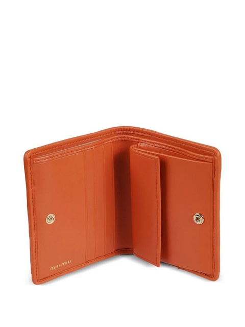 Miu Miu matelassé logo wallet - Orange - zdjęcie produktu nr 2