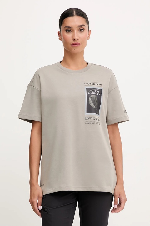 adidas TERREX t-shirt sportowy damski kolor beżowy KC2350 - zdjęcie produktu nr 1