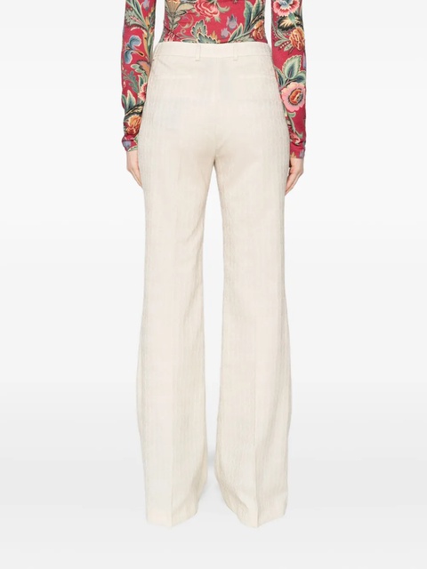 ETRO flared wool trousers - Neutrals - zdjęcie produktu nr 2