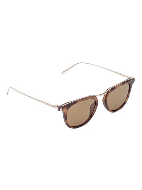 Saint Laurent Eyewear tortoiseshell-pattern sunglasses - Brown - zdjęcie produktu nr 2
