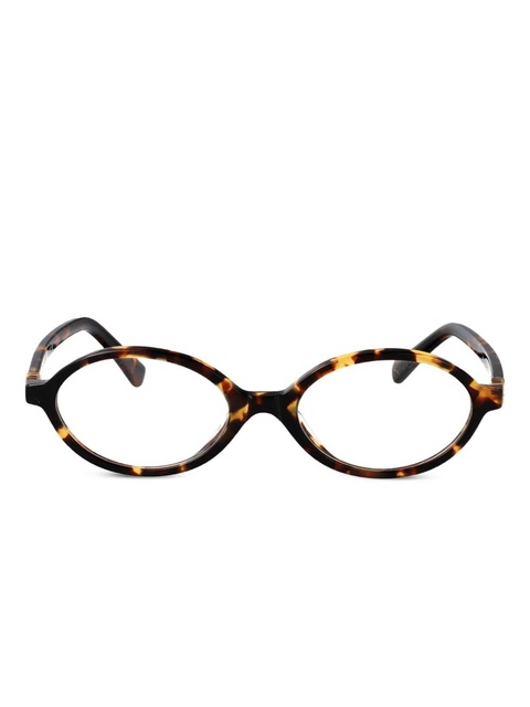Miu Miu Eyewear oval-frame glasses - Brown - zdjęcie produktu nr 1