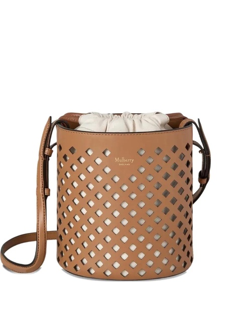 Mulberry perforated bucket bag - Brown - zdjęcie produktu nr 2