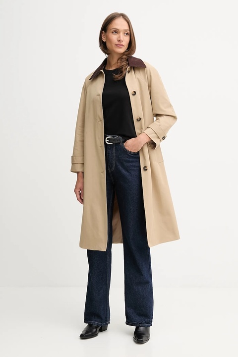 Pedro del Hierro płaszcz kolor zielony 8572318 - zdjęcie produktu nr 2