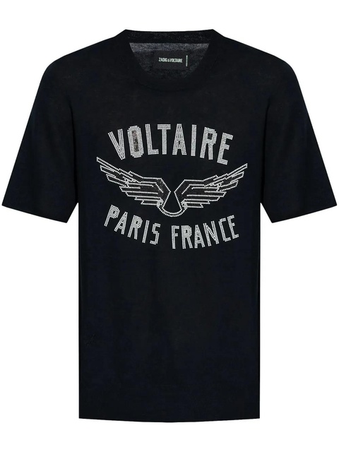 Zadig&Voltaire Walk Voltaire Wings T-shirt - Black - zdjęcie produktu nr 1