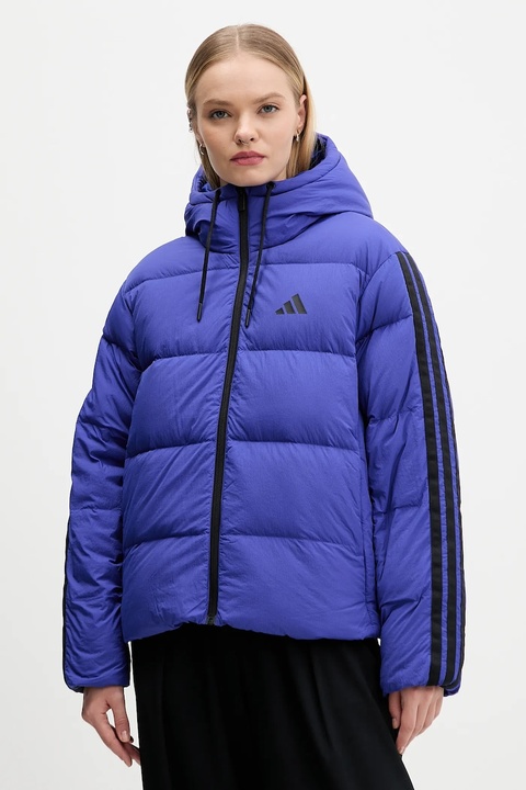 adidas kurtka puchowa Essentials Climawarm kolor fioletowy zimowa oversize JW9109 - zdjęcie produktu nr 1