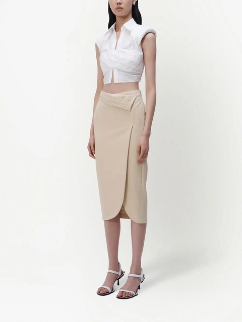 Simkhai Emie draped shirt - White - zdjęcie produktu nr 2