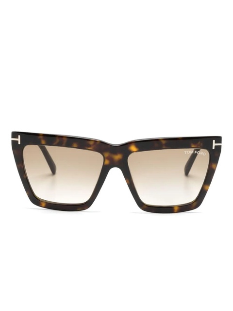 TOM FORD Eyewear Eden cat-eye sunglasses - Brown - zdjęcie produktu nr 1