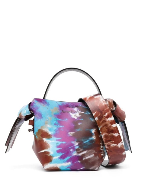 Acne Studios tie-dye knotted tote bag - Brown - zdjęcie produktu nr 1