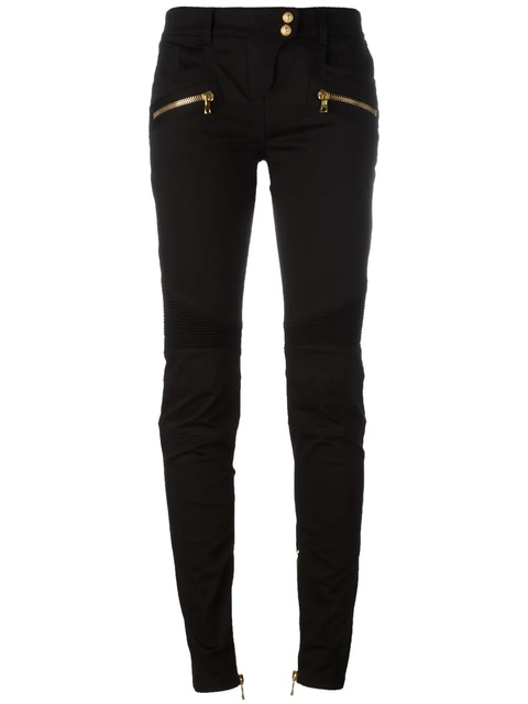 Balmain skinny biker trousers - Black - zdjęcie produktu nr 1