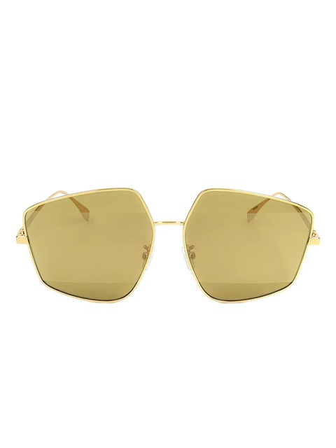 FENDI geometric-frame sunglasses - Gold - zdjęcie produktu nr 1