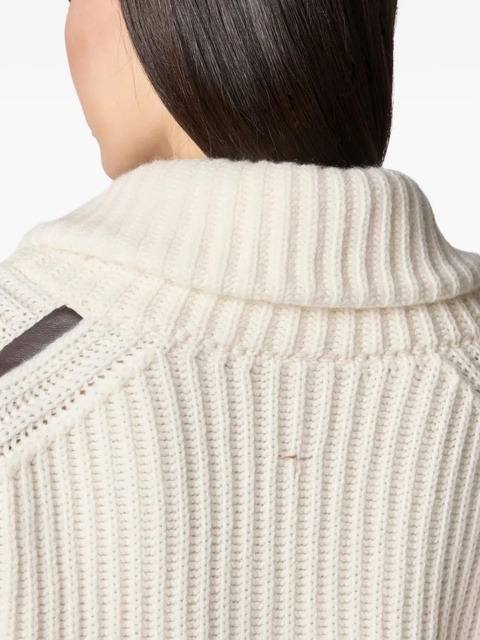 Tod's ribbed sweater - White - zdjęcie produktu nr 2