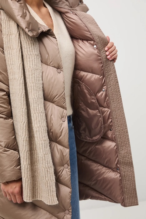 Medicine płaszcz puchowy kolor turkusowy - zdjęcie produktu nr 2