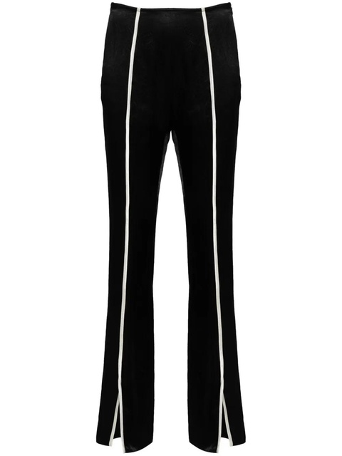 Nanushka contrasting-trim slim trousers - Black - zdjęcie produktu nr 1