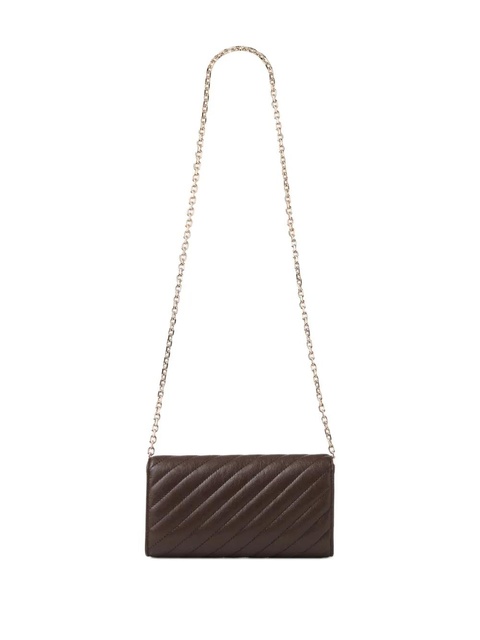 Jimmy Choo Curve quilted clutch bag - Brown - zdjęcie produktu nr 2