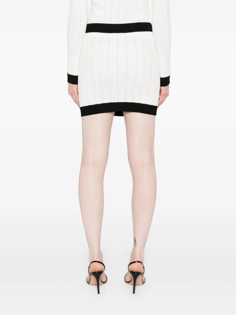 Balmain knitted mini skirt - White - zdjęcie produktu nr 2