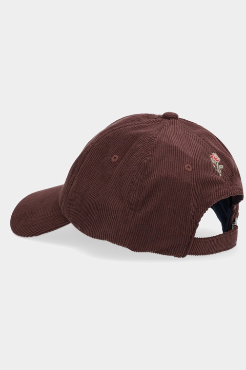 Tommy Jeans czapka z daszkiem sztruksowa kolor brązowy AW0AW17908 - zdjęcie produktu nr 2