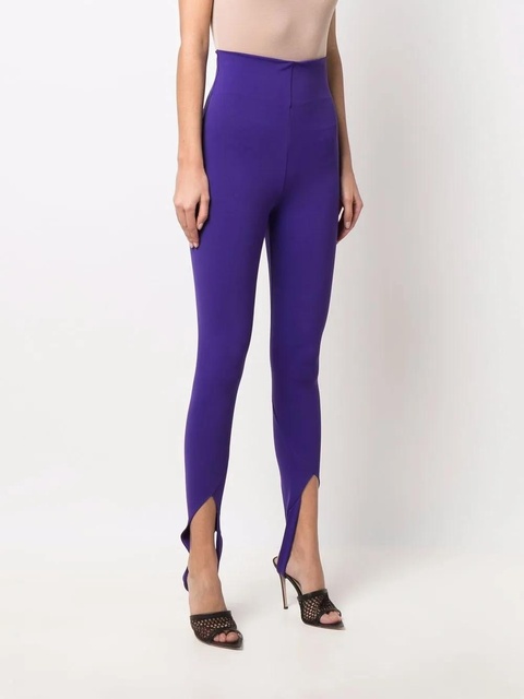 The Attico high-waisted stirrup leggings - Purple - zdjęcie produktu nr 2